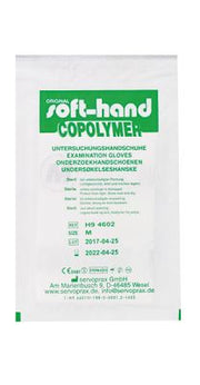 Soft-Hand Copolymer Handschuhe, paarweise, steril, 50 Paar, verschiedene Größen