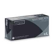 Nitril 30BLACK Nitrilhandschuhe , schwarz, puderfrei, 100 Stück, verschiedene Größen