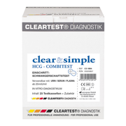 Schwangerschafts-Testkassetten Clear & Simple HCG-Combi Test, verschiedene Mengen