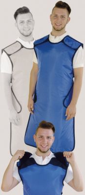 Dr Goos Suprema Chirurgische Multifunktionsschürze Modell SL CMF 06 royalblau, 0,50 mm Pb, verschiedene Größen